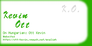 kevin ott business card